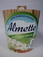 Mängden socker i Almette Cremă de brânză proaspătă cu ceapă verde