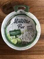 Mängden socker i Almette pur Gurke Dill