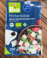 Mängden socker i Bio Hirtenkäse nach griechischer Art mild-würzig