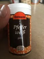 Mängden socker i Pfeffer weiß ganz