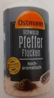 Mängden socker i schwarze Pfeffer Flocken