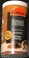 Mängden socker i Piment gemahlen (Nelken-Pfeffer)