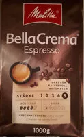 Mängden socker i Kaffee Melitta Bella Crema Espresso