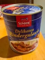Mängden socker i Delikatess Rindergulasch in feiner Sauce