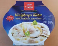 Mängden socker i Königsberger Klopse