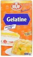 Mängden socker i Gelatine weiß gemahlen
