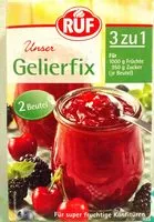 Mängden socker i Gelierfix 3 Zu 1, Zuckersparendes Geliermittel