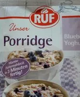 Mängden socker i Ruf Porridge Blueberry Yoghurt