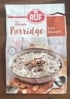 Mängden socker i Unser Porridge Chia Mandel