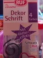 Mängden socker i Dekor Schrift