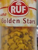 Mängden socker i Dekorstreusel golden stars