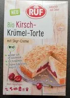 Mängden socker i Bio Kirsch-Krümel-Torte