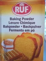 Mängden socker i Ruf Baking Powder 15G