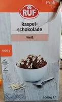 Mängden socker i Raspel schokolade weiss
