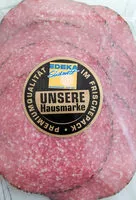 Mängden socker i Pfeffersalami im Pfeffermaltel geräuchert