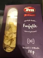 Mängden socker i Farfalle Tres Exklusiv