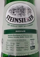 Mängden socker i Medium mineralwasser