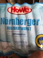Mängden socker i Nürnberger Rostbratwurst