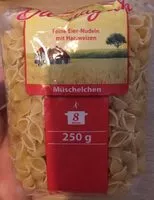 Mängden socker i Nudel Müschelchen