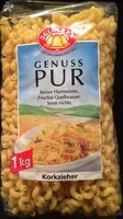 Mängden socker i Korkzieher Nudeln