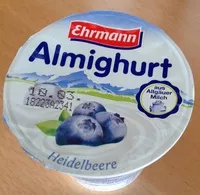 Mängden socker i Almighurt - Heidelbeere