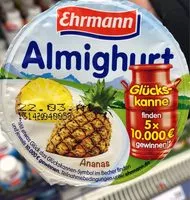 Mängden socker i Almighurt - Ananas