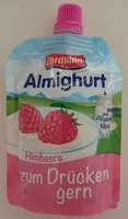 Mängden socker i Almighurt Quetschbeutel - Himbeere