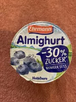 Mängden socker i Almighurt weniger süß - Heidelbeere