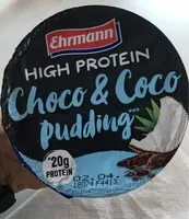 Mängden socker i High protein choc & coconut pudding
