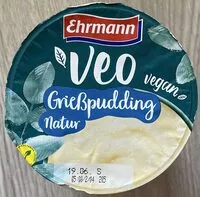 Mängden socker i Veo Vegan Grießpudding