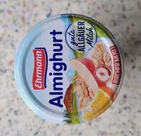 Mängden socker i Ehrmann Almigurt, Bircher Müsli