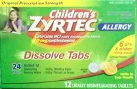 Mängden socker i Children’s Zyrtec