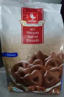 Mängden socker i Weiss Mini Herzen Sterne Brezeln Vollmilch