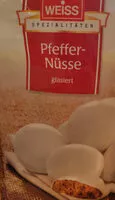 Mängden socker i Pfeffer-Nüsse