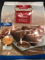 Mängden socker i Weiss Lebkuchenherzen Vollmilch Gefüllt