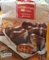 Mängden socker i Weiss Lebkuchen-herzen Zartbitter