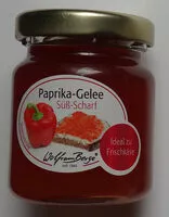 Mängden socker i Paprika-Gelee süß-scharf