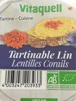 Mängden socker i Tartinable Lin lentilles corails