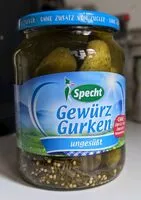 Mängden socker i Gewürz Gurken