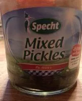 Mängden socker i Mixed Pickles im Glas