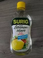 Mängden socker i Zitronensäure