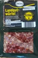 Mängden socker i Landgutwürfel