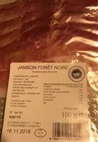 Mängden socker i Jambon foret noire