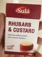 Mängden socker i Sulá Rhaubarb and custard