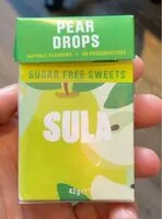 Mängden socker i Sula Pear Drops
