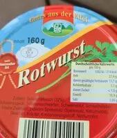 Mängden socker i Rotwurst