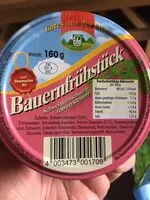 Mängden socker i Bauernfrühstück