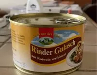 Mängden socker i Rinder Gulasch