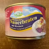 Mängden socker i Rheinischer Sauerbraten