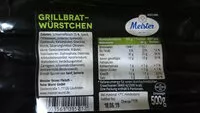Mängden socker i grillbratwürstchen